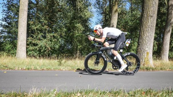 <p>Die 90 Kilometer im Radsattel absolvierte Damian Heinen in 2:16,32 Stunden.</p>