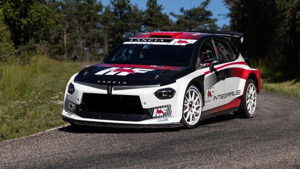 <p>Das neue Rallyeauto Lancia Ypsilon Rally2 HF Integrale für die WM</p>