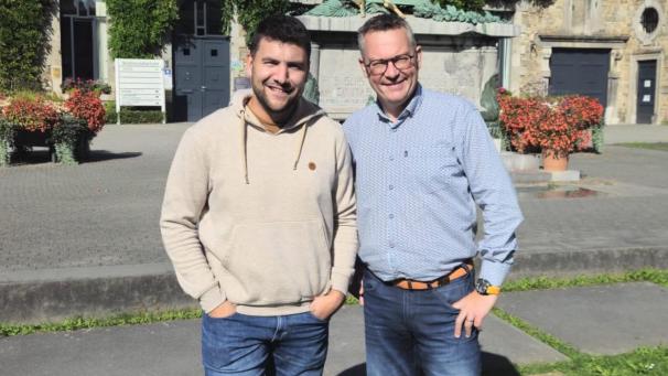<p>Lucas Léonard (What Else Agency) und Olivier Colle (Moustic)wollen der Malmedyer Weihnachtsstadt Leben einhauchen.</p>