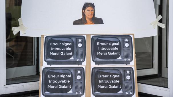 <p>Proteste gegen die Reform der lokalen Medien durch Ministerin Galant</p>