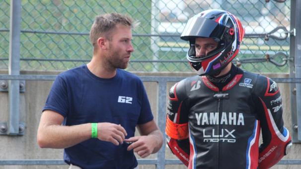 <p>Kevin Kaut (rechts) führt das Lux Moto Racing Team an.</p>