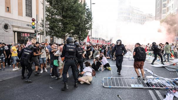 <p>Die Spanien-Rundfahrt wurde aufgrund der Proteste vorzeitig abgebrochen.</p>