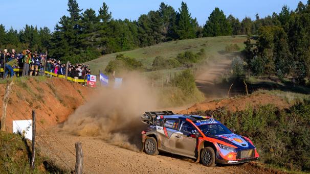 <p>Thierry Neuville beendet die Rallye Chile auf Platz vier.</p>