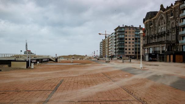 <p>Auch in der Küstengemeinde Nieuwpoort wird es stürmisch.</p>