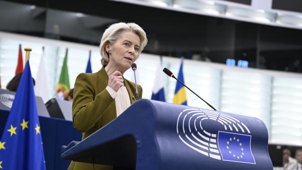 <p>Die Präsidentin der Europäischen Kommission, Ursula von der Leyen</p>