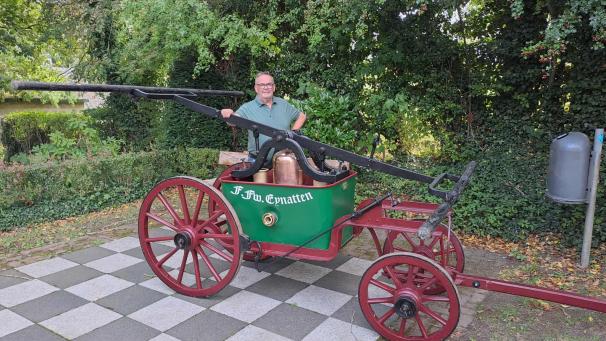 <p>Wim Thelen hat sich intensiv mit der Geschichte der Feuerwehr Eynatten beschäftigt.</p>