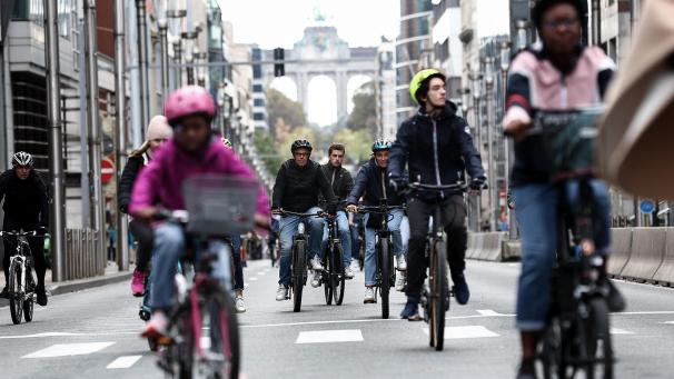 <p>Fahrradboom auf dem Arbeitsweg in Belgien</p>