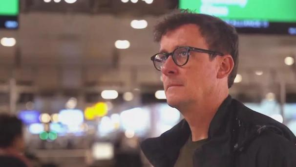 <p>Stijn Vercruysse am Landesflughafen in Zaventem</p>