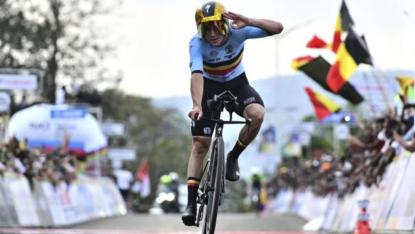 <p>Remco Evenepoel düpierte sämtliche Konkurrenten – allen voran den Slowenen Tadej Pogacar.</p>