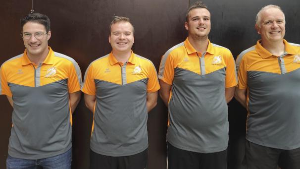 <p>A-Mannschaft des TTC Elsenborn v.l.: Anthony Marx, Nicola Weber, Josua Heukemes, Danny Milcher – es fehlt Stephan Theis</p>