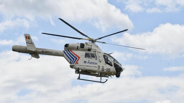 <p>Auch ein Polizeihubschrauber war an der Suche nach dem verirrten Wanderer im Einsatz.</p>