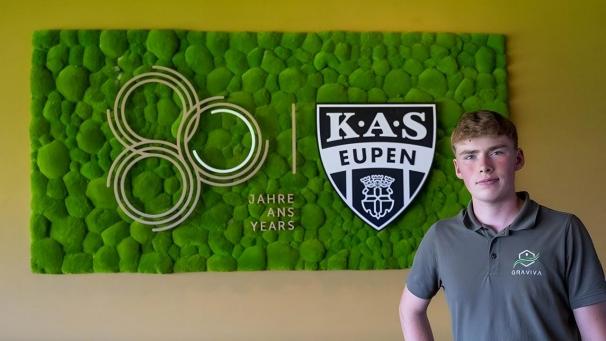 <p>Für das Jubiläum der AS hat der Eupener eine Mooswand erstellt.</p>