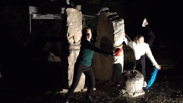 <p>Das „Ballett des Jeunes“ aus Walhorn führte tänzerisch von Skulptur zu Skulptur.</p>