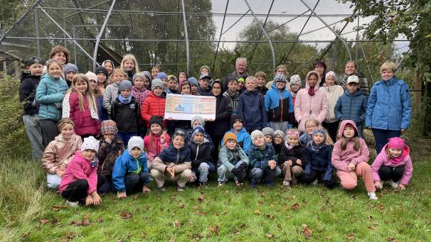 <p>Die Schulkinder aus Mürringen und Hünningen besuchten die Tierpflegestation.</p>