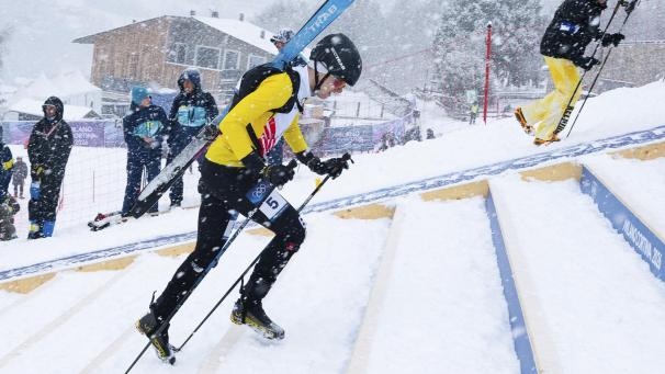 <p>Maximilien Drion du Chapois steht im Halbfinale des Sprint-Skibergsteigens der Männer.</p>