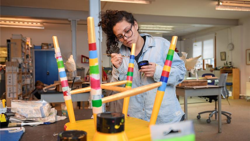 <p>Die Kreativwerkstatt im Nisperter Katharinenweg gehört zu den wichtigsten Standbeinen des CAJ-Projekts.</p>