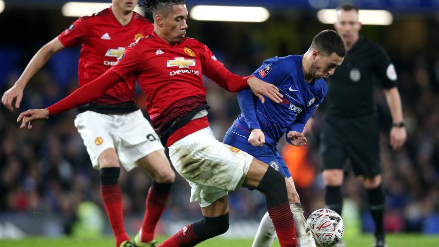 <p>Chelsea und Eden Hazard (r.) sind aus dem FA-Cup geflogen.</p>