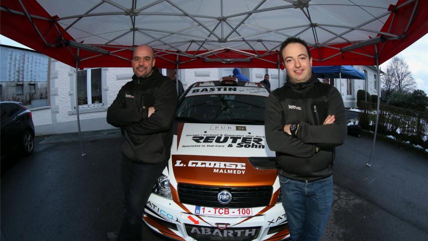 <p>Jean-Marc Bodarwé (links) ist der neue Beifahrer von Stephan Hermann.</p>