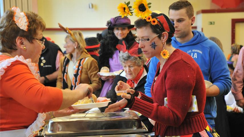 <p>750 Eier wurden beim Frühstück verbraten.</p>