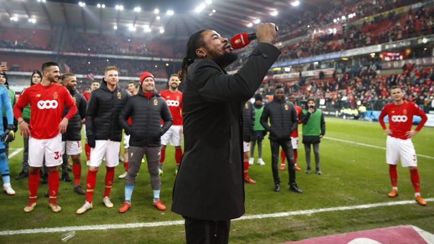 <p>Christian Luyindama nach dem 2:1-Sieg von Standard Lüttich gegen den RSC Anderlecht.</p>