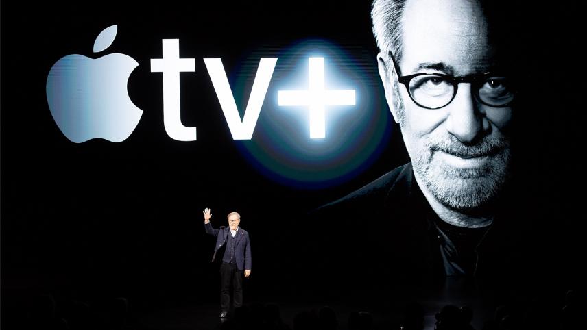 <p>Beim Apple-Event waren zahlreiche Hollywood-Stars vertreten. Dazu gehörte auch der Regisseur Steven Spielberg.</p>