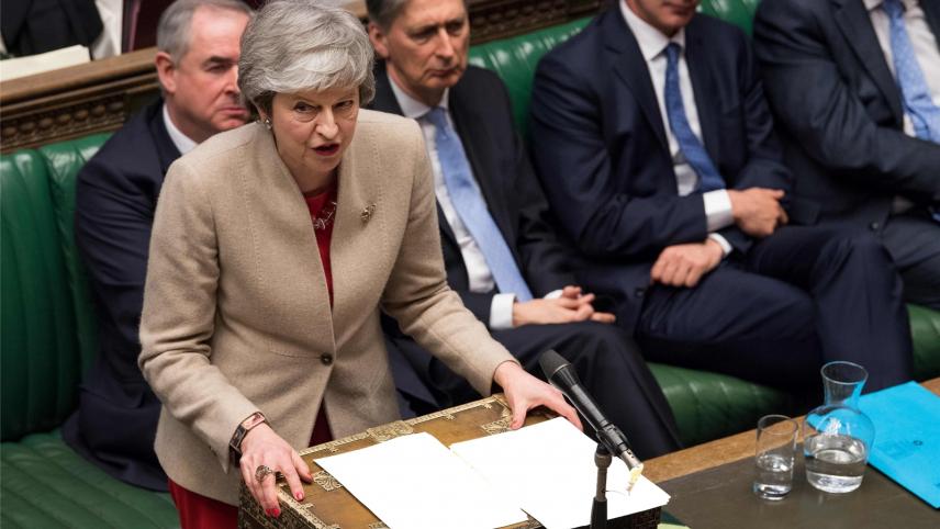 <p>Trauerspiel in London und Theresa May mittendrin</p>
