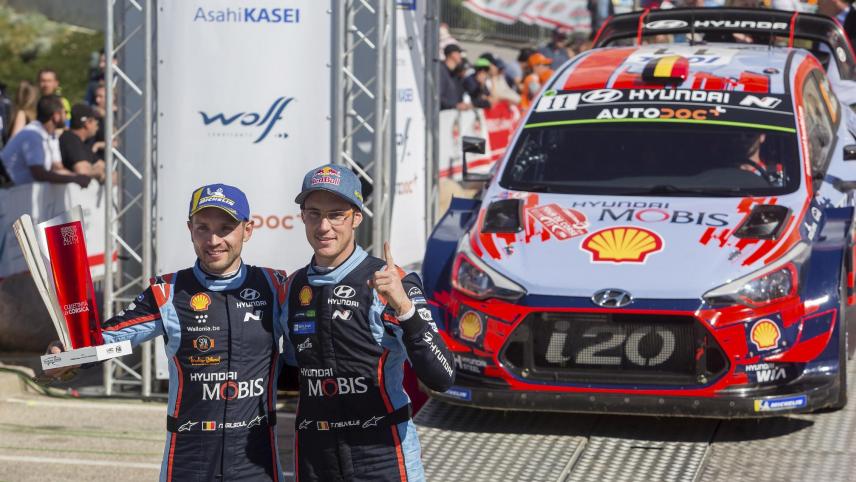 <p>Der Sieg von Thierry Neuville und Nicolas Gilsoul auf Korsika war ein großer Motivationsschub.</p>