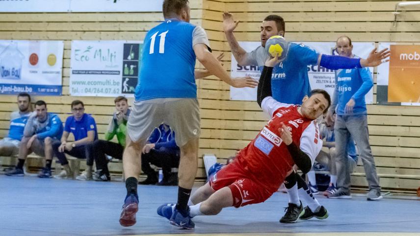 <p>Sofort wieder mit vollem Einsatz dabei: Adrian Lambertz</p>