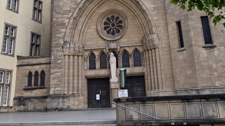 <p>Die Kathedrale Notre-Dame in Luxemburg-Stadt. Hier wird das Staatsbegräbnis des verstorbenen Altgroßherzog Jean stattfinden.</p>