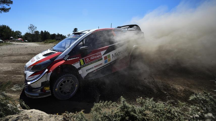 <p>Ott Tänak bei der Rallye Portugal in Aktion</p>