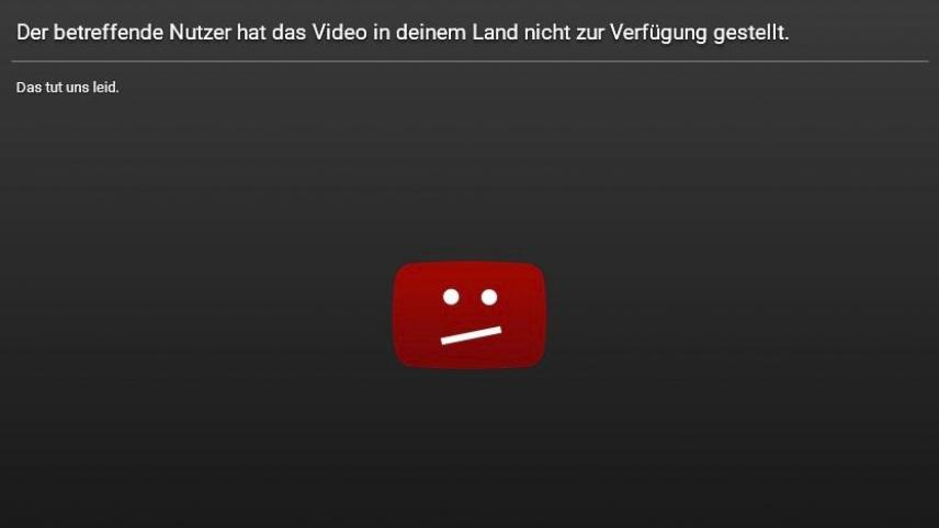 <p>Beispiel einer Anzeige, wenn Inhalte nicht im Ausland angeschaut werden können</p>