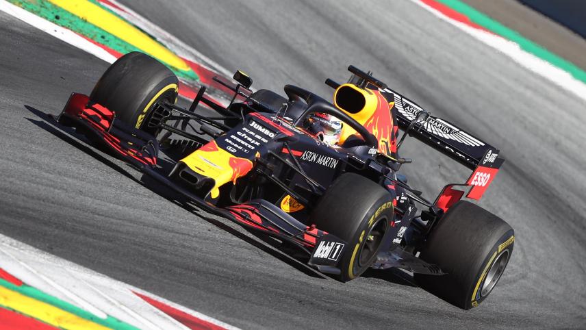 <p>Max Verstappen aus den Niederlanden vom Team Aston Martin Red Bull Racing in Aktion.</p>