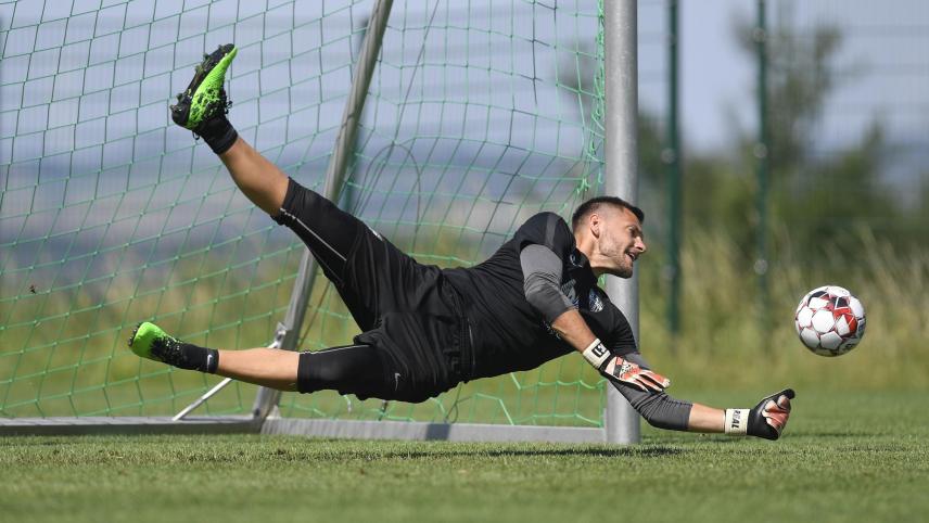 <p>Mit vollem Einsatz bei der Sache: Hendrik Van Crombrugge</p>