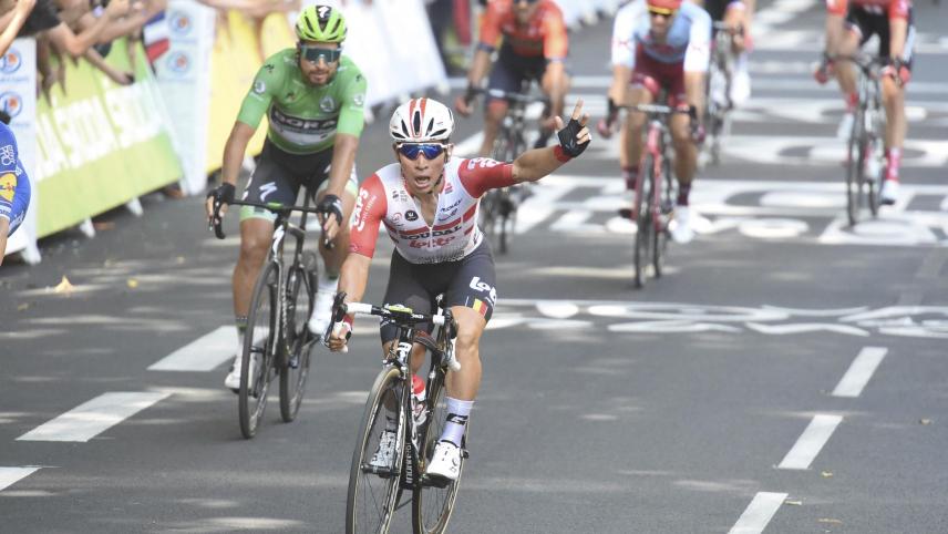 <p>Auch Caleb Ewan träumt von seinem zweiten Etappensieg.</p>