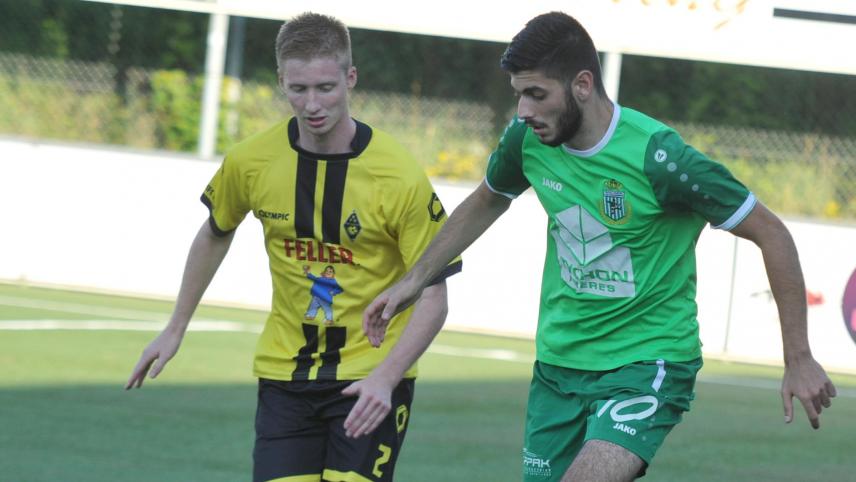 <p>Ismail Aksu (r.) und die Union treffen auf eines der Topteams der vergangenen Saison.</p>