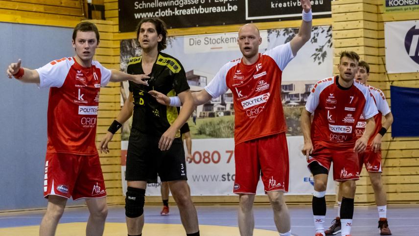 <p>Auf die KTSV-Abwehr, hier François Schreuer (vorne) und Stephan Kirschfink, wartet am Samstag viel Arbeit.</p>