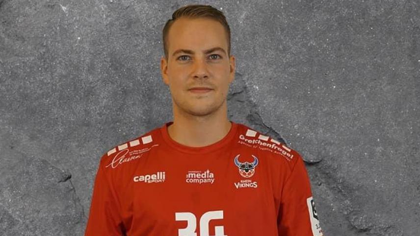 <p>Der Eupener David Denert gehört zum 17-köpfigen Aufgebot der Handball-Nationalmannschaft.</p>