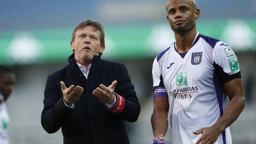 <p>Franky Vercauteren (l.) und Vincent Kompany waren mit der Leistung des Rekordmeisters absolut nicht zufrieden.</p>