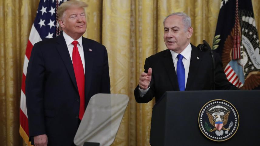 <p>Unfriedensstifter: US-Präsident Donald Trump (l.) und der israelische Ministerpräsident Benjamin Netanjahu.</p>