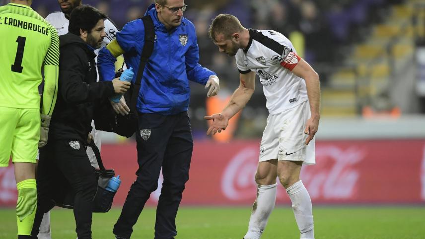 <p>Bertrand Vanden Bulck (links) gehörte dem medizinischen Betreuer der AS Eupen seit 2012 an.</p>