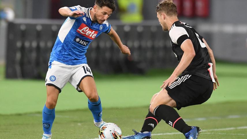 <p>Dries Mertens Neapel gegen Juve Pokalfinale PN</p>