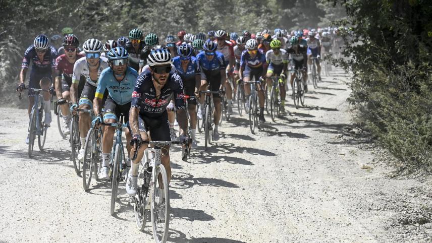 <p>Immer besonders spektakulär: die Strade Bianche</p>