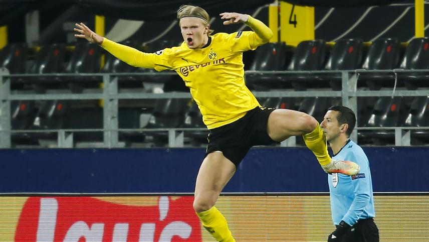 <p>Traf am Dienstagabend doppelt: Erling Braut Haaland.</p>