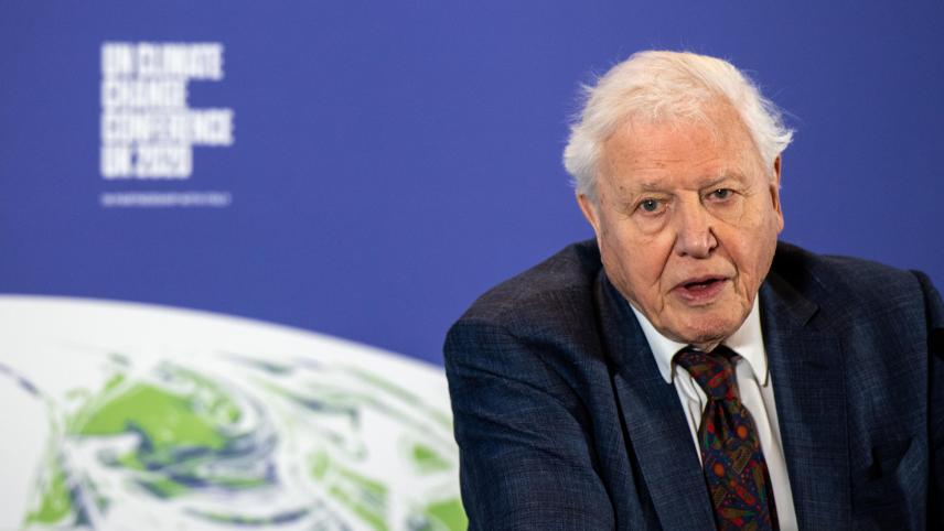 <p>Der britische Naturhistoriker Sir David Attenborough spricht zum Auftakt der Klimakonferenz der Vereinten Nationen (COP26).</p>