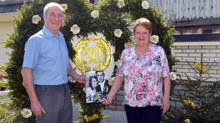 <p>Lorenz Noel und Monika Gillessen feierten am Wochenende Goldhochzeit.</p>