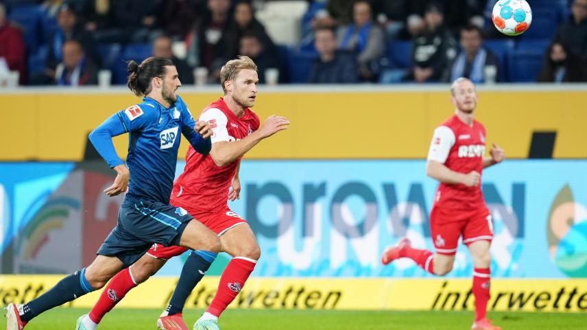 <p>Köln (hier Sebastian Andersson) verlor deutlich gegen Hoffenheim.</p>