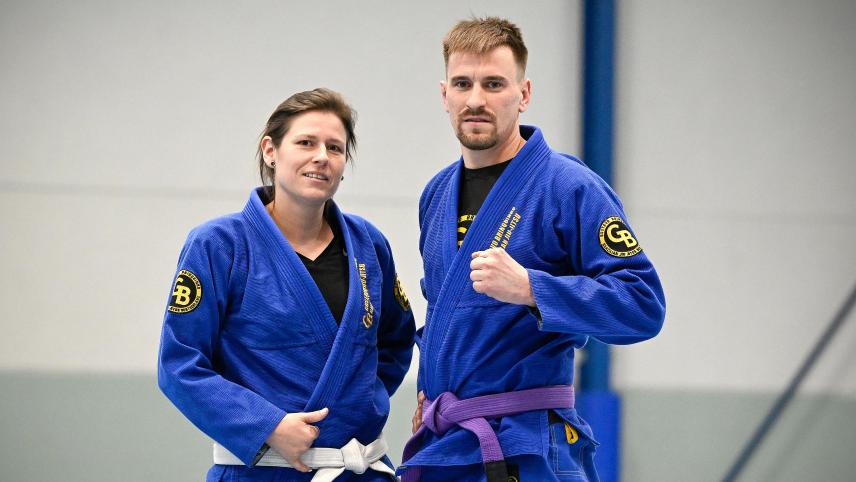 <p>David Raxhon und Lynn Janssen haben ihr Leben ganz dem Sport gewidmet, beinahe jeden Tag verbringen die beiden Zeit auf der Matte.</p>