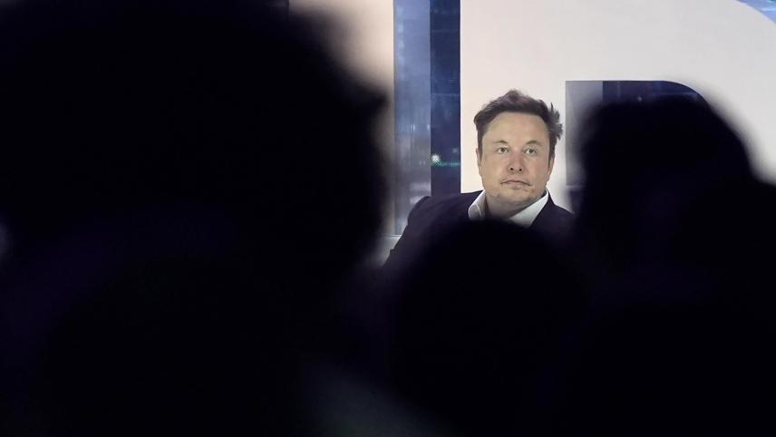 <p>Elon Musk beiMarketingkonferenz „POSSIBLE“</p>