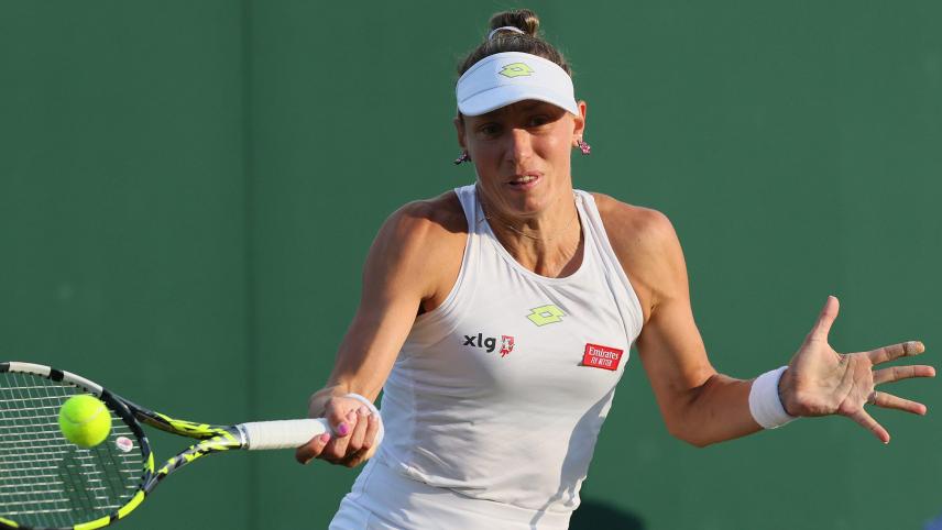 <p>Gut gekämpft: Trotz guter Leistung schied auch Yanina Wickmayer in Wimbledon in der ersten Runde aus.</p>