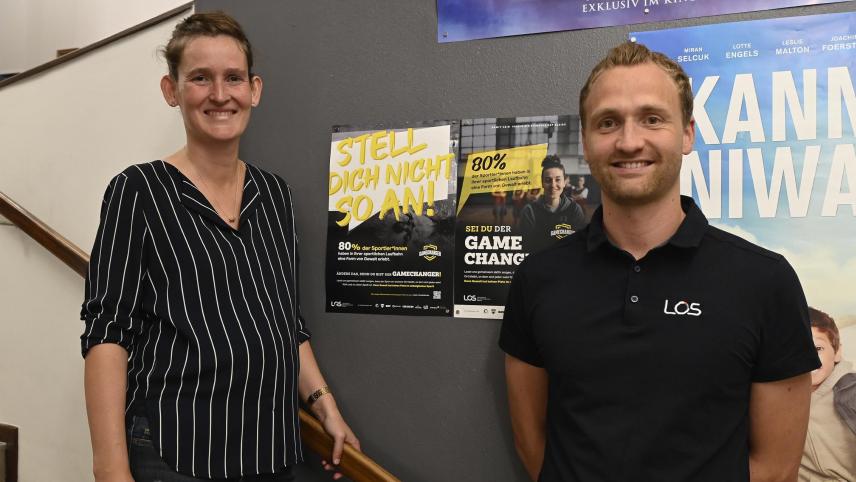 <p>Anne Brüll und Denis Jansen zeichnen sich als Mitverantwortliche der „Gamechanger“-Kampagne des LOS aus.</p>
